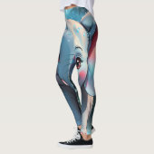 Leggings Eléphant mignon dans la pluie (Gauche)
