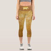 Leggings Elephant Retro Gold Capri (Recto)