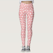 Leggings Éléphant rouge chanceux (Devant)