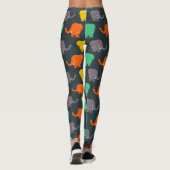 Leggings éléphants colorés (Dos)