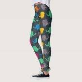 Leggings Eléphants de caricature mignons (Gauche)