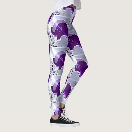 Leggings Éléphants de la conscience d'Alzheimer (Droite)