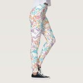 Leggings Eléphants Et Fleurs Bébés (Droite)
