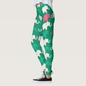 Leggings Eléphants illustrés (Gauche)