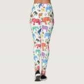 Leggings Eléphants tropicaux (Dos)