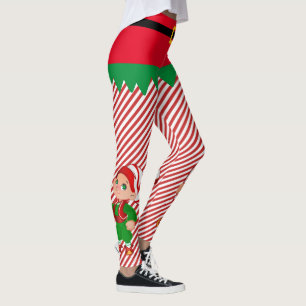 Leggings Elf Christmas Père Noël petits elfes mignonne band