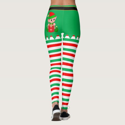 Leggings elfes de Noël (Dos)