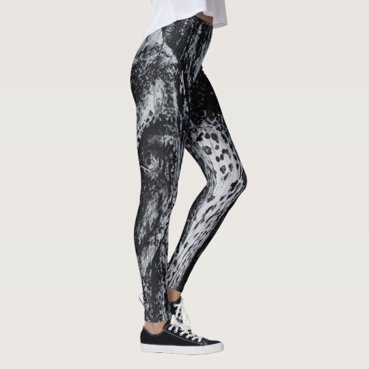 Leggings Ellie l'éléphant Unique Animal Portrait Art (Droite)