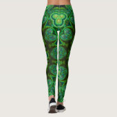 Leggings Éloge cosmique de lumière de noir de brocoli (Dos)
