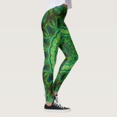 Leggings Éloge cosmique de lumière de noir de brocoli (Droite)
