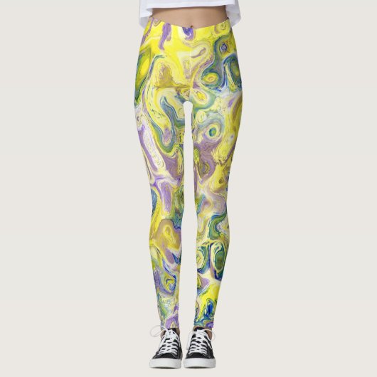 Leggings Emballages d'aquarelle pour les femmes qui aiment (Devant)
