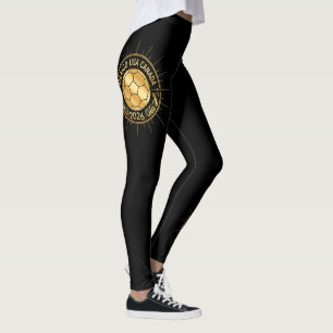 Leggings Emblème de Football Doré 2026 Mexique États-Unis