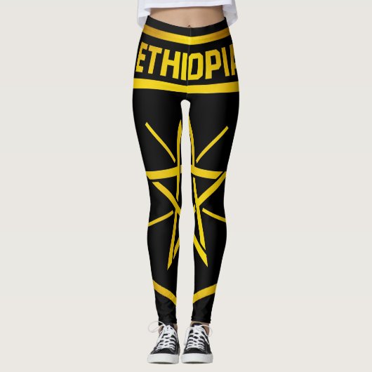 Leggings Emblème de l'Éthiopie (Devant)