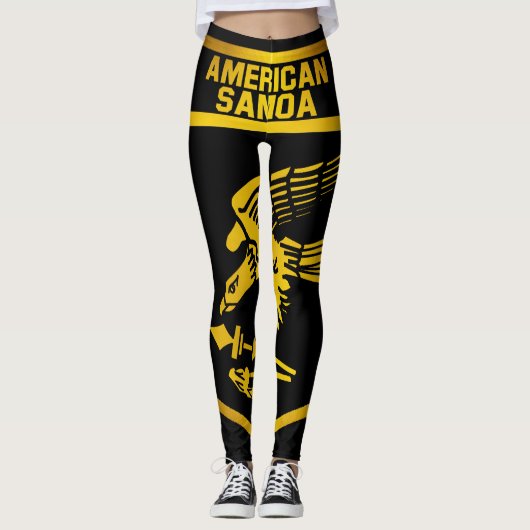 Leggings Emblème des Samoa américaines (Devant)