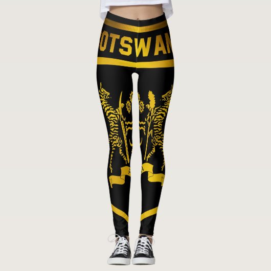Leggings Emblème du Botswana (Devant)