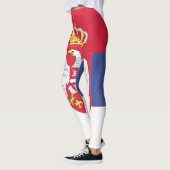 Leggings Emblème du drapeau de la Serbie (Gauche)