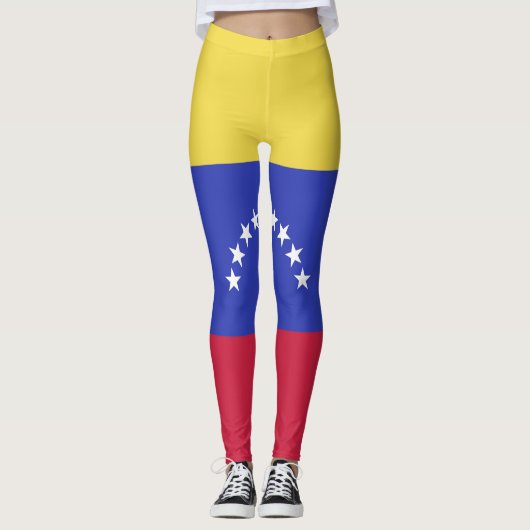 Leggings Emblème du drapeau du Venezuela (Devant)