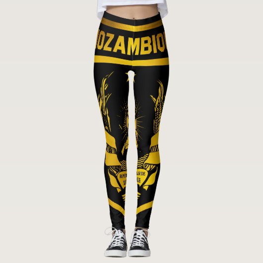 Leggings Emblème du Mozambique (Devant)