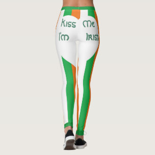 Leggings Embrasse-moi I ml Irish Stripes Bright White Heart