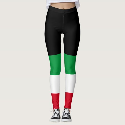 Leggings Embrasse mon cannoli drôle drapeau italien (Devant)