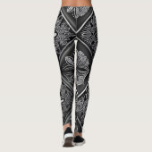 Leggings Embrassez la sérénité : Mandala noir et blanc (Dos)