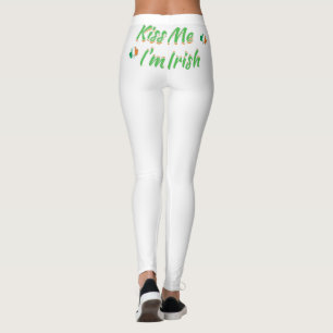Leggings Embrassez-moi que je suis les guêtres irlandaises