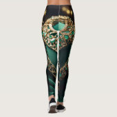 Leggings Emerald Enchantement : Une vision de l'opulence ré (Dos)