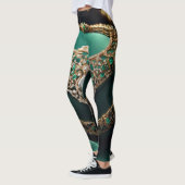 Leggings Emerald Enchantement : Une vision de l'opulence ré (Gauche)