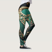 Leggings Emerald Enchantement : Une vision de l'opulence ré (Droite)