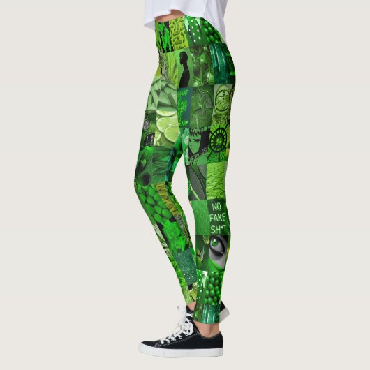 Leggings Emerald Green Collage (Gauche)