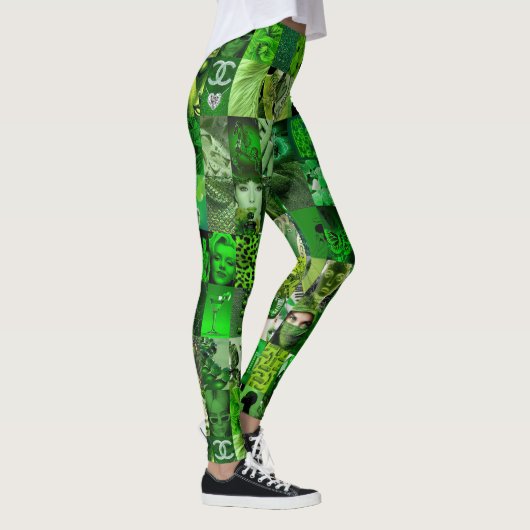 Leggings Emerald Green Collage (Droite)