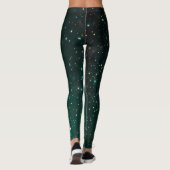 Leggings Emerald Sparkle Galaxy (Dos)