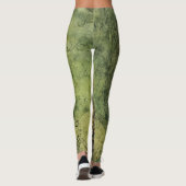 Leggings Émeraude Green Rustic Steampunk Horloge (11) (Dos)