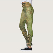 Leggings Émeraude Green Rustic Steampunk Horloge (11) (Gauche)
