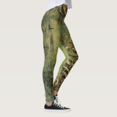 Leggings Émeraude Green Rustic Steampunk Horloge (11) (Droite)
