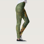 Leggings Émeraude Green Rustic Steampunk Horloge (6) (Droite)