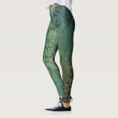 Leggings Émeraude Green Rustic Steampunk Horloge (8) (Gauche)
