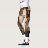 Leggings Emma Watson imprimée pour les filles (Gauche)