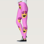 leggings émoji de l'oeil cardiaque (Gauche)