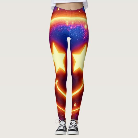 Leggings Emoji Étincelant (Devant)
