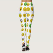 Leggings Emoji joyeux jambon visage (Dos)