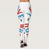 Leggings Emoji Leggings, Amour Drôle Visage mignon Sourire  (Dos)