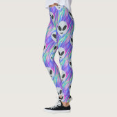 Leggings émoticône alien (Gauche)