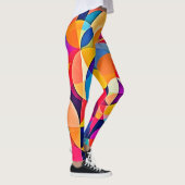 Leggings Émotion de couleur géométrique (Droite)