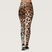 Leggings Empreinte de léopard africain sans couture (Dos)