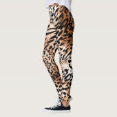 Leggings Empreinte de léopard africain sans couture (Gauche)