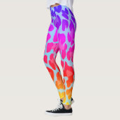 Leggings Empreinte de léopard arc-en-ciel (Gauche)