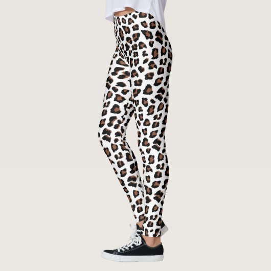 Leggings Empreinte de léopard blanc (Gauche)