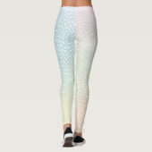 Leggings Empreinte de léopard blanc Pastel Gradient (Dos)