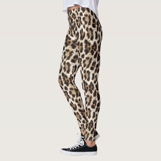 Leggings Empreinte de léopard blanc Safari ID1157 (Gauche)